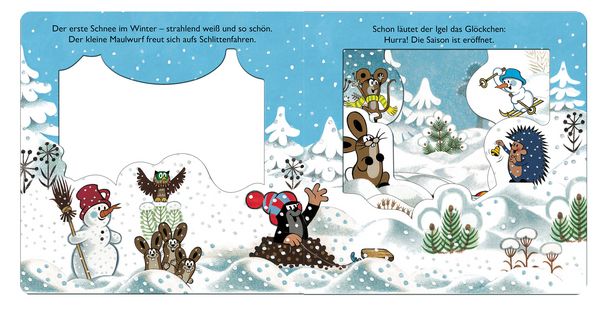 Produktbild: Tr&ouml;tsch Der kleine Maulwurf Winter-Fensterbuch