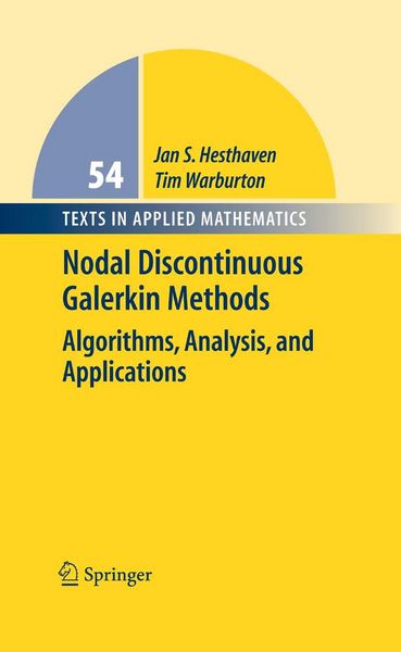 Produktbild: Nodal Discontinuous Galerkin Methods