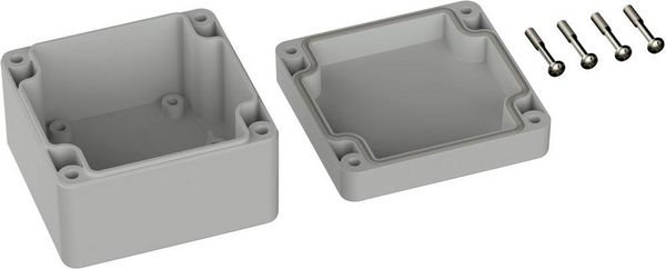 Produktbild: TRU COMPONENTS TC-9065444 Outdoor-Geh&auml;use 82 x 80 x 55 Polycarbonat Lichtgrau (RAL 7035) 1 St.