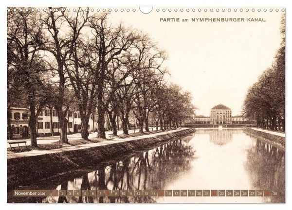 Produktbild: Spaziergang durch M&uuml;nchen &ndash; Die Stadt auf historischen Karten (Wandkalender 2026 DIN A3 quer), CALVENDO Monatskalender