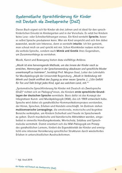 Produktbild: Systematische Sprachf&ouml;rderung f&uuml;r Kinder mit Deutsch als Zweitsprache (DaZ)