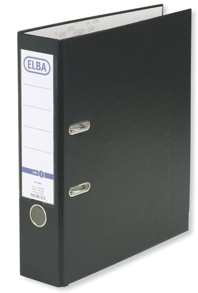 Elba Ordner rado basic DIN A4 Rückenbreite: 80 mm Schwarz 2 Bügel 10456SW