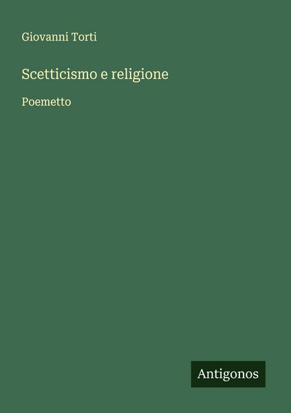 Produktbild: Scetticismo e religione