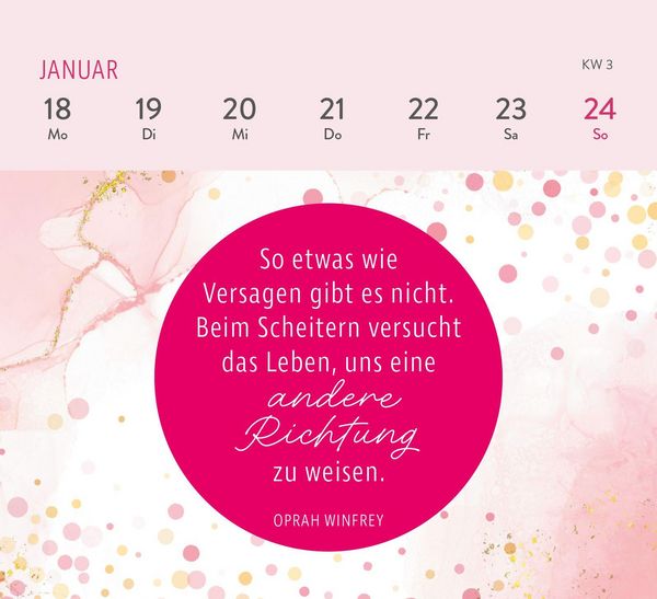 Produktbild: Mini-Wochenkalender 2027: Die tollsten Frauen sind nicht perfekt, sie sind echt