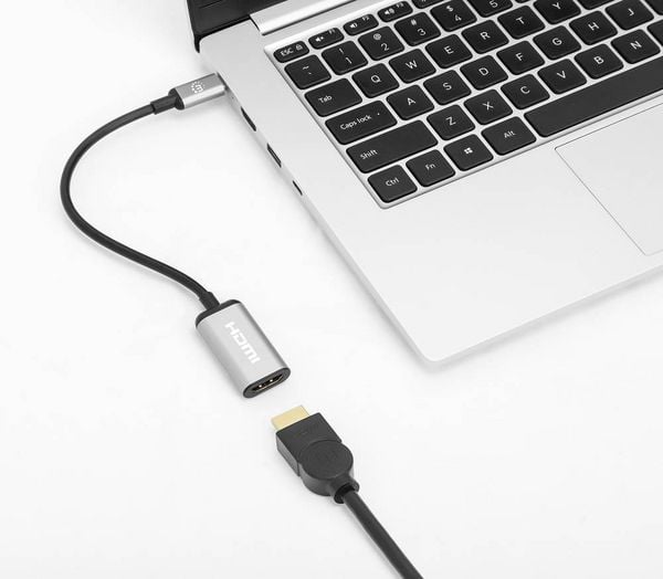 Produktbild: Manhattan USB 2.0 Adapter [1x USB-C&reg; Stecker - 1x HDMI-Buchse] 4K@60Hz USB-C to HDMI-Adapter 15 cm
