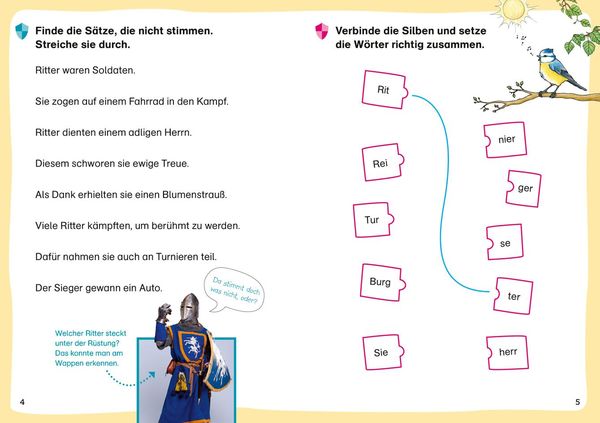 Produktbild: WAS IST WAS Erstes Lesen. Leser&auml;tsel Ritter und Burgen