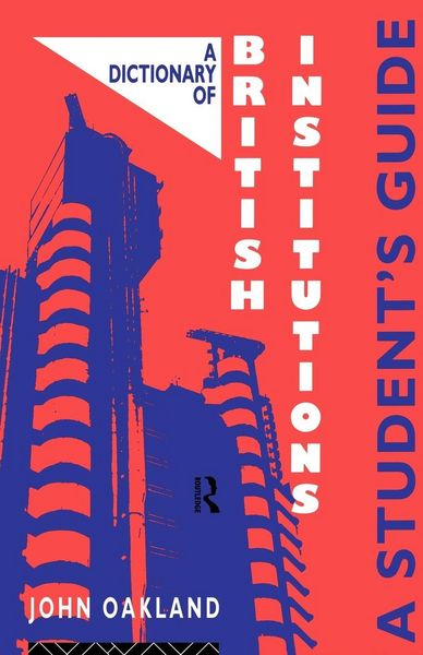 Produktbild: A Dictionary of British Institutions