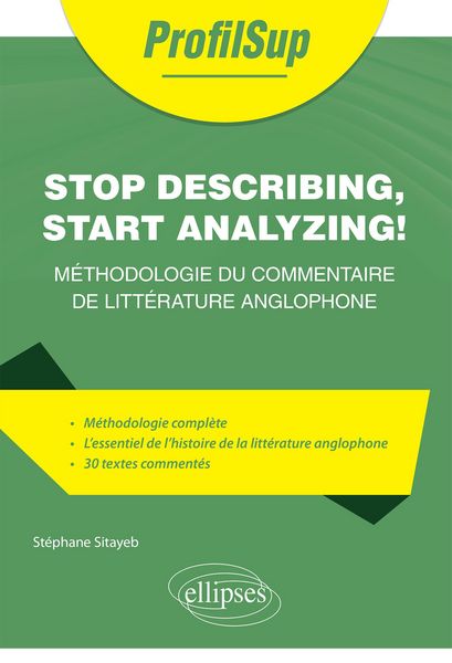 Produktbild: Stop describing, start analyzing !
