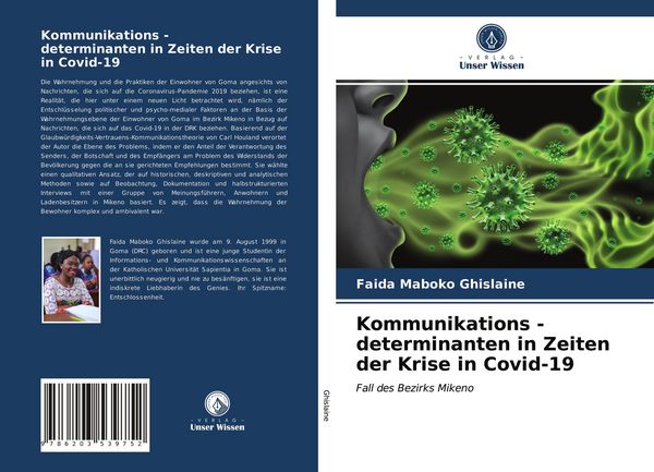 Produktbild: Kommunikations - determinanten in Zeiten der Krise in Covid-19