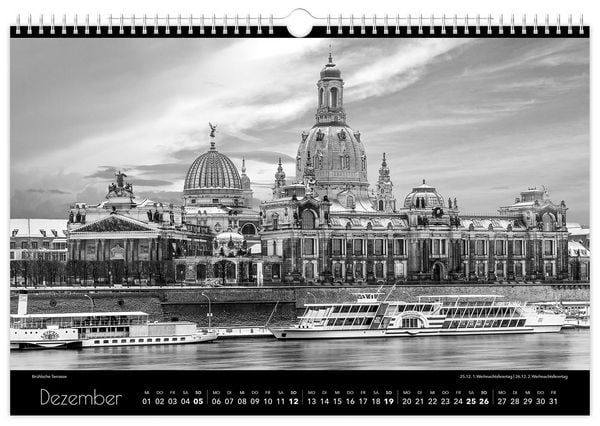 Produktbild: Kalender Dresden schwarz / wei&szlig; 2027