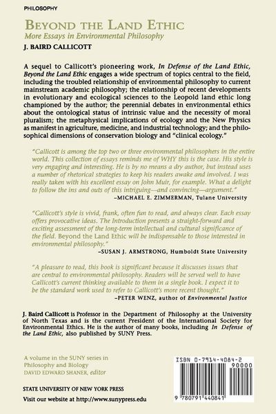 Produktbild: Beyond the Land Ethic