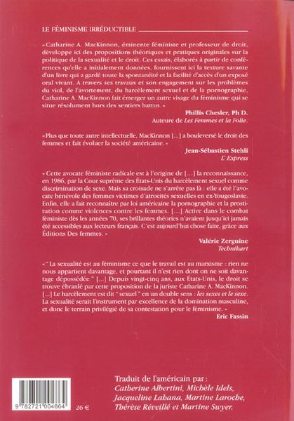 Produktbild: Le f&eacute;minisme irr&eacute;ductible