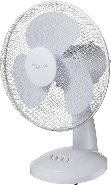 Produktbild: Sygonix Tischventilator 40W (&Oslash; x H) 237mm x 460mm Wei&szlig;
