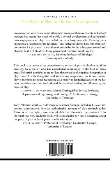 Produktbild: The Role of Play in Human Development