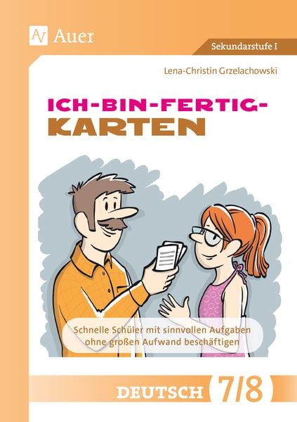 Produktbild: Ich-bin-fertig-Karten Deutsch Klassen 7-8