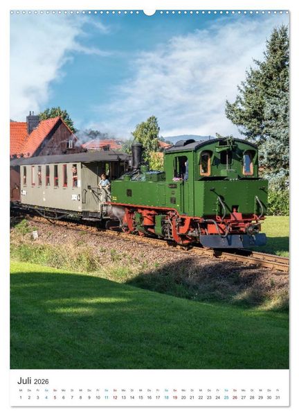 Produktbild: Dampfzeiten (Wandkalender 2026 DIN A2 hoch), CALVENDO Monatskalender