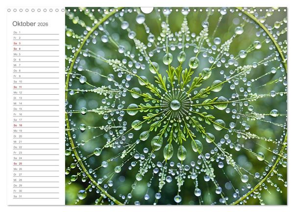 Produktbild: Natural Mandalas - Kraftvolle KI Mandalas aus Naturmaterialien (Wandkalender 2026 DIN A3 quer), CALVENDO Monatskalender