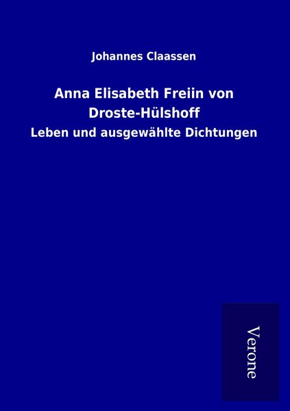 Produktbild: Anna Elisabeth Freiin von Droste-H&uuml;lshoff