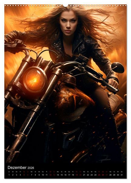 Produktbild: Riding Beauties (hochwertiger Premium Wandkalender 2026 DIN A2 hoch), Kunstdruck in Hochglanz
