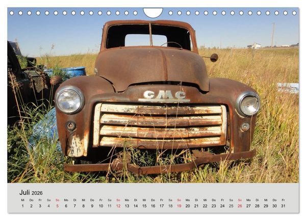 Produktbild: Rostige Autos. Faszination U.S. Wracks (Wandkalender 2026 DIN A4 quer), CALVENDO Monatskalender
