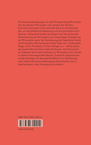 Produktbild: Philosophie und Literatur im Vorm&auml;rz