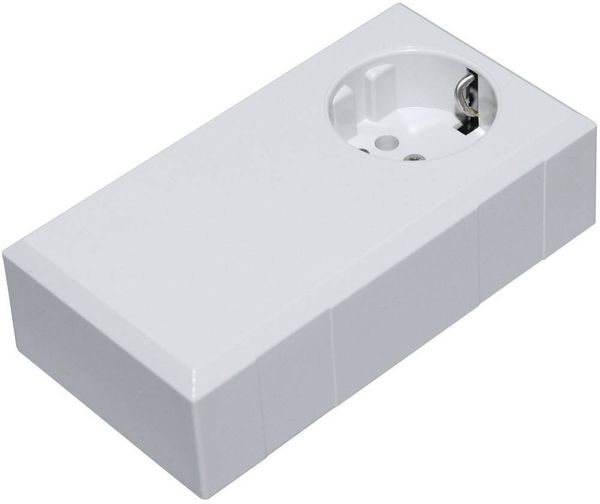 TRU COMPONENTS ESO 1250 E Stecker-Gehäuse 125 x 67 x 50 Polycarbonat, ABS Lichtgrau 1St.