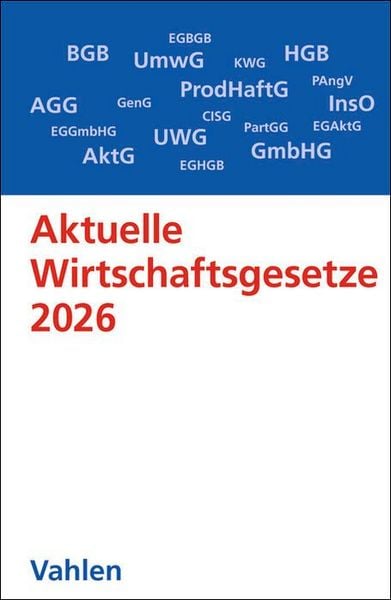 Produktbild: Aktuelle Wirtschaftsgesetze 2026
