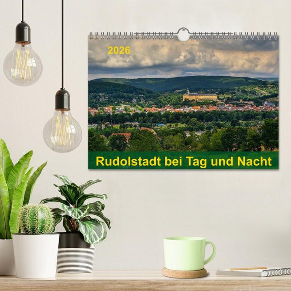 Produktbild: Rudolstadt bei Tag und Nacht (Wandkalender 2026 DIN A4 quer), CALVENDO Monatskalender