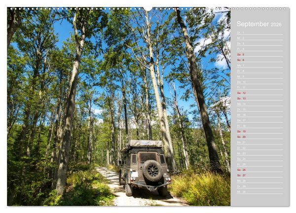 Produktbild: Mit dem 4x4 durch Europa (Wandkalender 2026 DIN A2 quer), CALVENDO Monatskalender