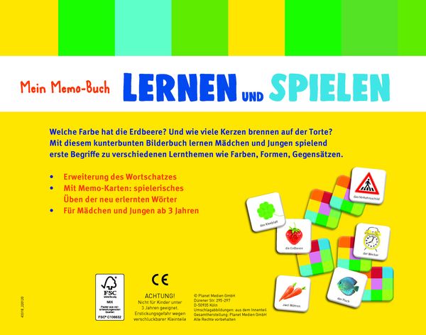 Produktbild: Mein Memo-Buch Lernen und Spielen