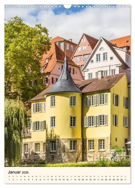 Produktbild: T&Uuml;BINGEN UND BLAUBEUREN Historische Schw&auml;bische Alb (Wandkalender 2026 DIN A3 hoch), CALVENDO Monatskalender