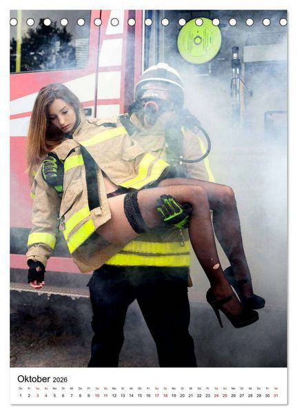 Produktbild: Feuerwehr - Einsatz am Limit (Tischkalender 2026 DIN A5 hoch), CALVENDO Monatskalender