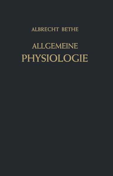 Produktbild: Allgemeine Physiologie