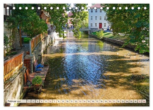 Produktbild: Erfurt &ndash; Ein Spaziergang durch die Landeshauptstadt (Tischkalender 2027 DIN A5 quer), CALVENDO Monatskalender
