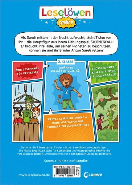 Produktbild: Lesel&ouml;wen Comics 2. Klasse - Auf geheimer Game-Mission