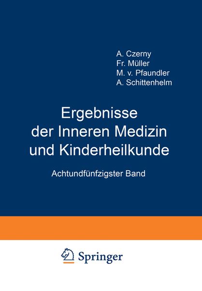 Produktbild: Ergebnisse der Inneren Medizin und Kinderheilkunde