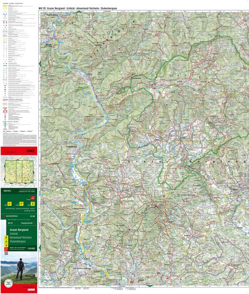 Produktbild: freytag & berndt Wanderkarte WK 131 Grazer Bergland, Sch&ouml;ckl - Almenland-Teichalm - Stubenbergsee 1:50.000