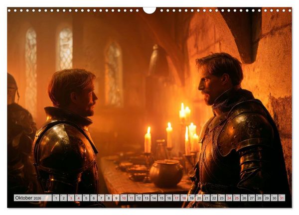 Produktbild: Ritter - Legenden aus Stahl und Ehre (Wandkalender 2026 DIN A3 quer), CALVENDO Monatskalender