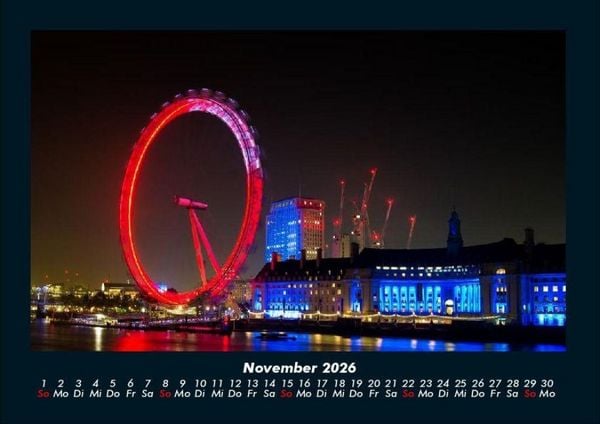 Produktbild: London 2026 Fotokalender DIN A4