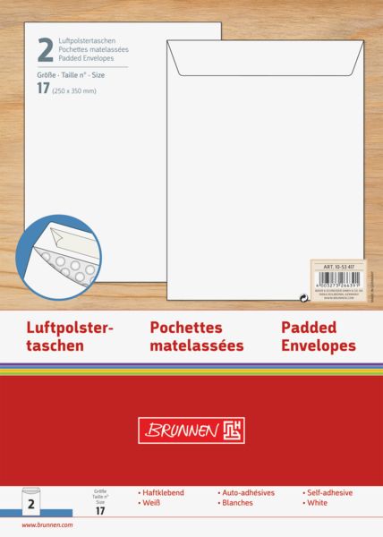 Produktbild: Brunnen Luftpolstertasche Gr17 2St