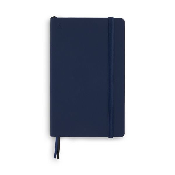 Produktbild: Notizbuch A6 Softcover Navy Blue Blanko, 128 Seiten