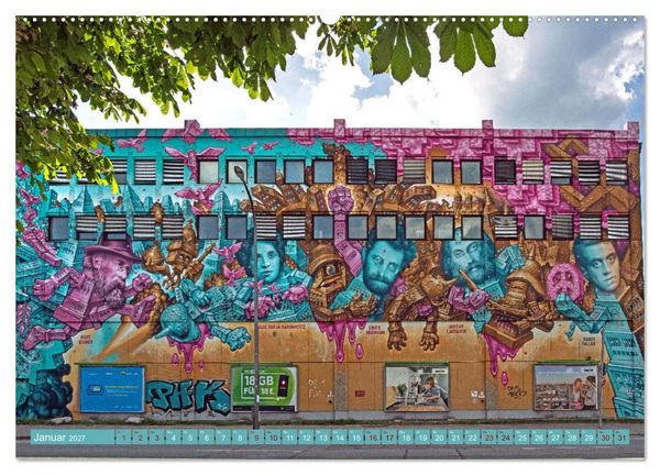 Produktbild: Streetart in M&uuml;nchen (hochwertiger Premium Wandkalender 2027 DIN A2 quer), Kunstdruck in Hochglanz