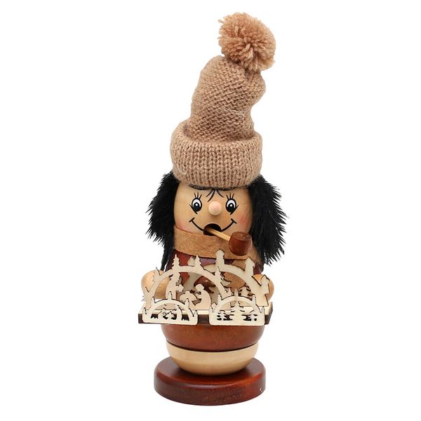 Produktbild: SIGRO Holz R&auml;uchermann "Markth&auml;ndler mit Strickm&uuml;tze un