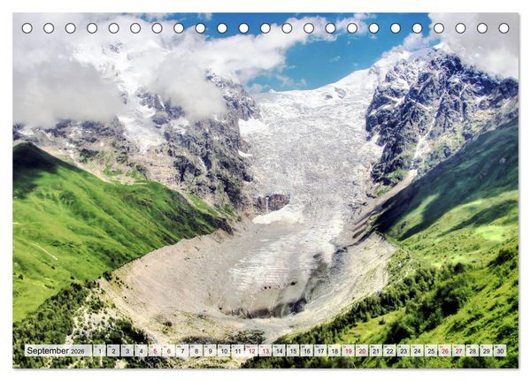 Produktbild: Georgien - Kirchen Kl&ouml;ster Kaukasus (Tischkalender 2026 DIN A5 quer), CALVENDO Monatskalender