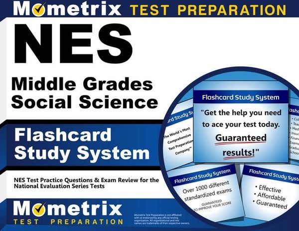 Produktbild: NES Middle Grades Social Science Flashcard Study System
