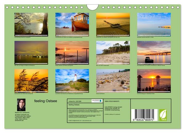 Produktbild: Feeling Ostsee (Wandkalender 2027 DIN A4 quer), CALVENDO Monatskalender