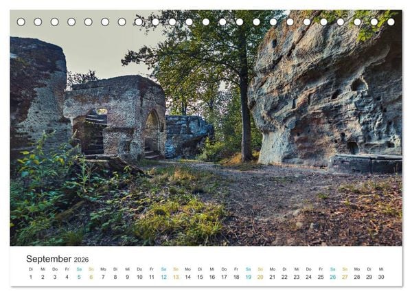 Produktbild: Ha&szlig;berge - Burgen und Burgruinen (Tischkalender 2026 DIN A5 quer), CALVENDO Monatskalender