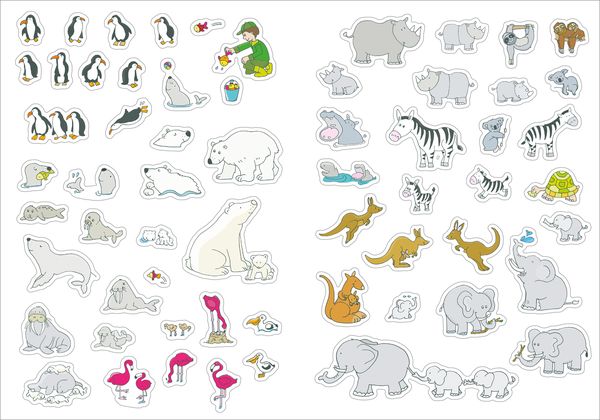 Produktbild: Gro&szlig;es Sticker-Buch. Zoo