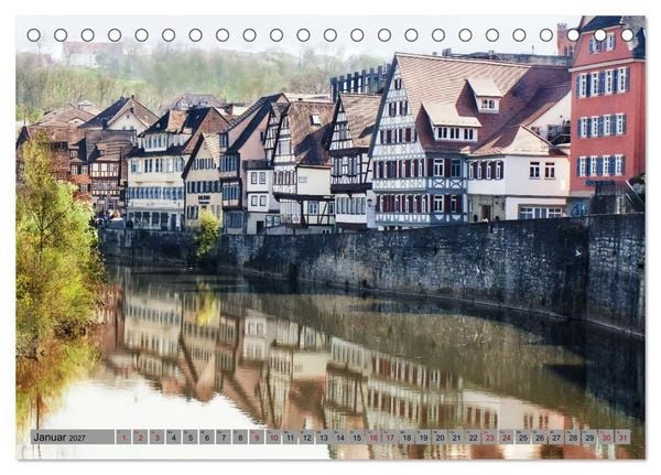 Produktbild: Stadtspaziergang durch Schw&auml;bisch Hall (Tischkalender 2027 DIN A5 quer), CALVENDO Monatskalender