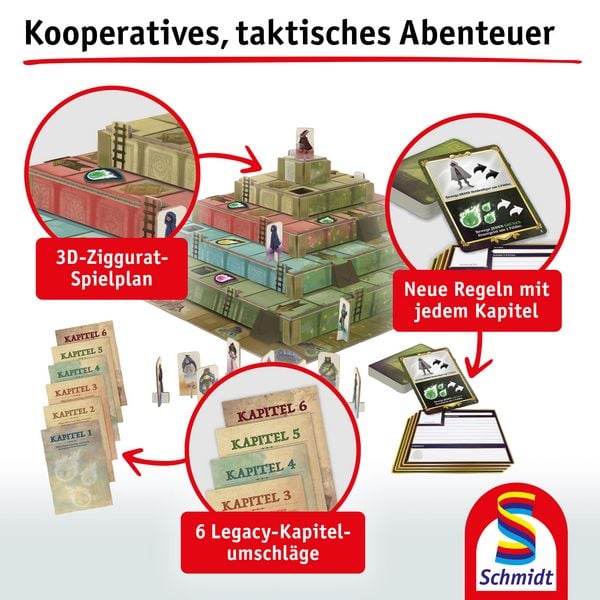 Produktbild: Schmidt 49457 - Ziggurat, Legacy-Spiel, Familienspiel